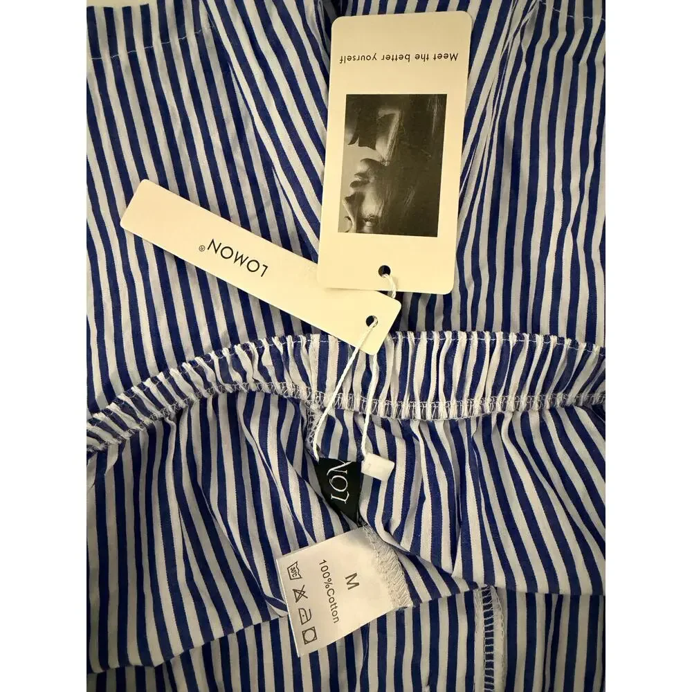 3 for $9 Lomon 100% Cotton Pajama Shorts NWT M - Picture 6 of 6